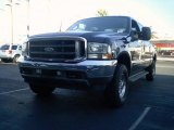 2003 Sonic Blue Metallic Ford F250 Super Duty Lariat Crew Cab 4x4 #1011275