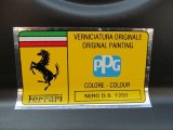 2002 Ferrari 360 Modena F1 Info Tag