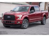 Ruby Red Metallic Ford F150 in 2015