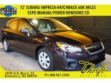 2012 Obsidian Black Pearl Subaru Impreza 2.0i 5 Door #103361786