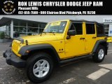 2009 Detonator Yellow Jeep Wrangler Unlimited X 4x4 #103362173