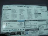 2014 Chevrolet Camaro ZL1 Coupe Window Sticker