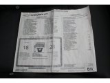 2005 Chevrolet Corvette Coupe Window Sticker