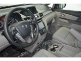 2015 Honda Odyssey Touring Gray Interior