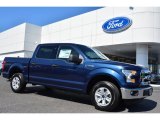 2015 Blue Jeans Metallic Ford F150 XLT SuperCrew #103460555