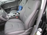 2016 Ford Fusion Titanium Charcoal Black Interior