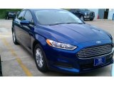 2016 Deep Impact Blue Metallic Ford Fusion S #103518976