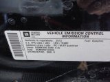 2013 Chevrolet Camaro SS Convertible Info Tag
