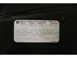 1988 Pontiac Fiero GT Info Tag