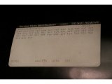 1988 Pontiac Fiero GT Info Tag