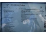 2015 Mercedes-Benz C 300 Window Sticker