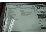 2015 Mercedes-Benz CLA 250 4Matic Window Sticker