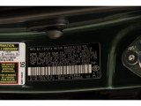 2014 Corolla Color Code for 4Evergreen Mica - Color Code: 6W3