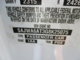 2016 F-TYPE Color Code for Polaris White - Color Code: 1AA