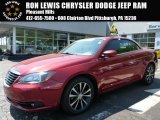 2012 Deep Cherry Red Crystal Pearl Coat Chrysler 200 S Hard Top Convertible #103748727