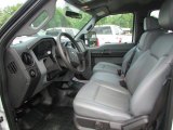 2011 Ford F250 Super Duty XL Crew Cab Steel Gray Interior