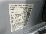 2012 Equator Color Code for Silver Alloy - Color Code: K23