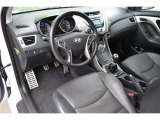2013 Hyundai Elantra Coupe SE Black Interior