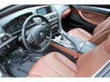 2013 BMW 6 Series 640i Gran Coupe Cinnamon Brown Interior