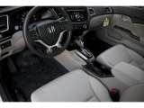 2015 Honda Civic LX Sedan Beige Interior