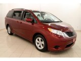 2014 Salsa Red Pearl Toyota Sienna LE #104230337