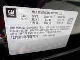 2015 Chevrolet Corvette Z06 Coupe Info Tag
