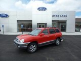 Canyon Red Hyundai Santa Fe in 2005