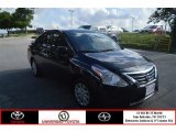 2015 Super Black Nissan Versa 1.6 S Sedan #104518664