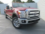 2015 Ruby Red Ford F350 Super Duty Lariat Crew Cab 4x4 #104645271