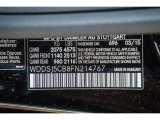 2015 CLA Color Code for Night Black - Color Code: 696