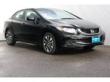 2015 Crystal Black Pearl Honda Civic EX Sedan #104798851