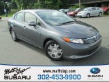 2012 Polished Metal Metallic Honda Civic Hybrid-L Sedan #104799004