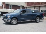 2015 Blue Jeans Metallic Ford F150 XLT SuperCab 4x4 #104900771