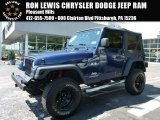 2004 Patriot Blue Pearl Jeep Wrangler X 4x4 #104961216