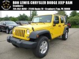 2015 Baja Yellow Jeep Wrangler Unlimited Sport 4x4 #105051523