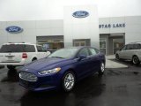 2016 Deep Impact Blue Metallic Ford Fusion SE #105082363