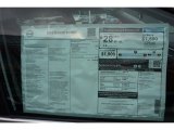 2015 Nissan Rogue S Window Sticker