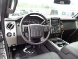 2016 Ford F350 Super Duty Lariat Crew Cab 4x4 Black Interior