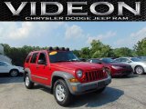 2005 Flame Red Jeep Liberty Sport 4x4 #105213257