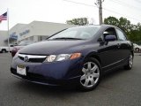 2008 Royal Blue Pearl Honda Civic LX Sedan #10492741