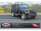 2001 Black Jeep Wrangler Sahara 4x4 #105282518