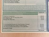 2001 Saab 9-3 SE Convertible Window Sticker