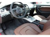 2015 Audi A5 Premium Plus quattro Coupe Chestnut Brown Interior