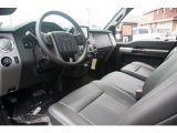 2016 Ford F350 Super Duty Lariat Crew Cab 4x4 Black Interior