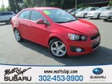 Crystal Red Tintcoat Chevrolet Sonic in 2015
