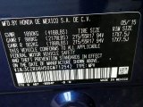 2016 HR-V Color Code for Deep Ocean Pearl - Color Code: B594P
