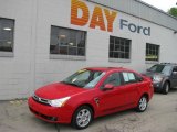 2008 Vermillion Red Ford Focus SES Sedan #10542871