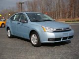 2009 Light Ice Blue Metallic Ford Focus SE Sedan #10548601