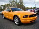 2008 Grabber Orange Ford Mustang V6 Deluxe Coupe #10548678