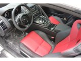2016 Jaguar F-TYPE R Coupe Jet/Red Duotone Interior